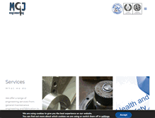 Tablet Screenshot of mgj-engineering.co.uk